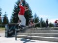 Josh backsideflip to frontside boardslide